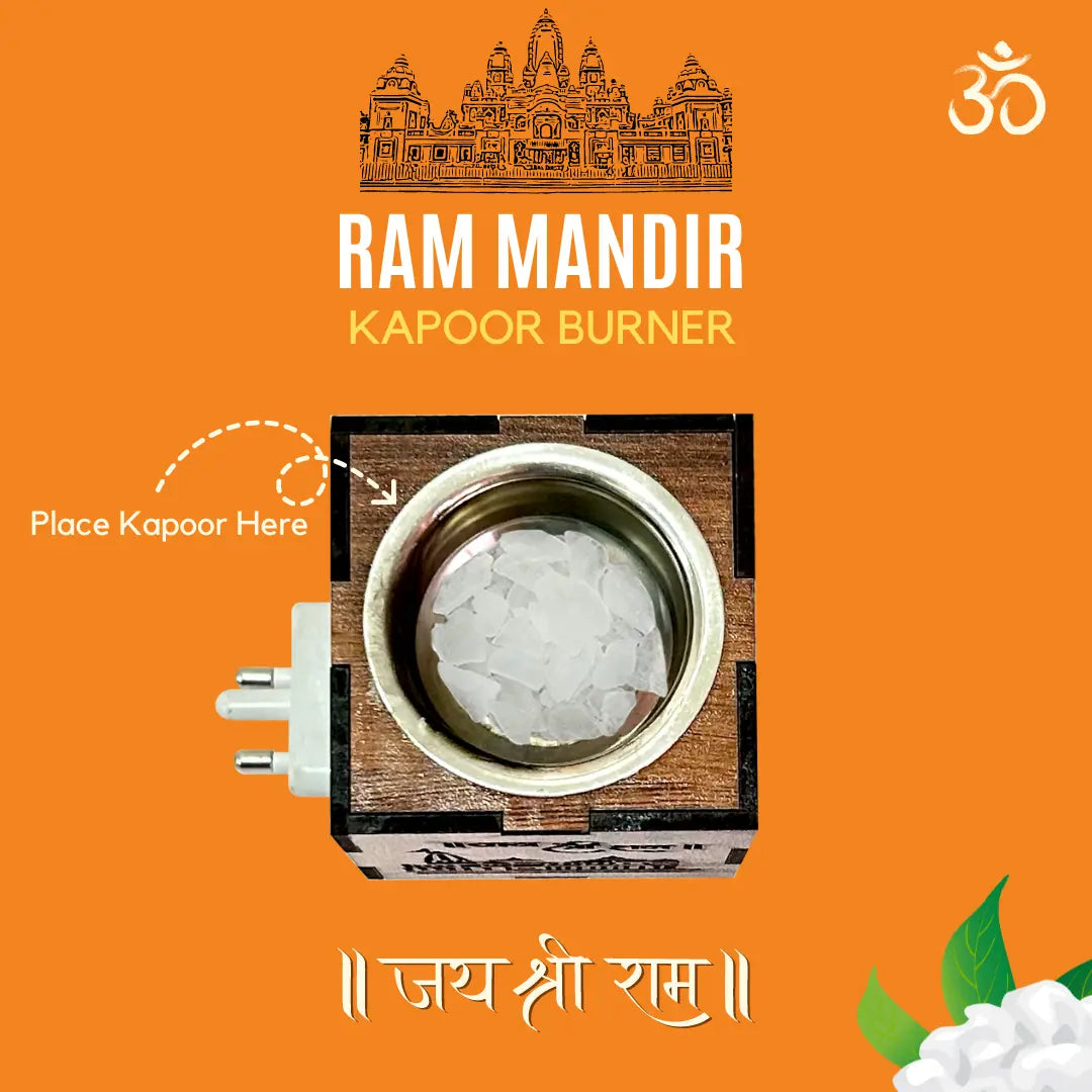 KapoorFlame™️ 3-in-1 Ayodhya Ram Mandir Electric Aroma Burner & Night lamp