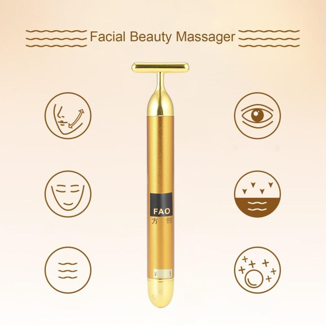 24k Gold Face Massager