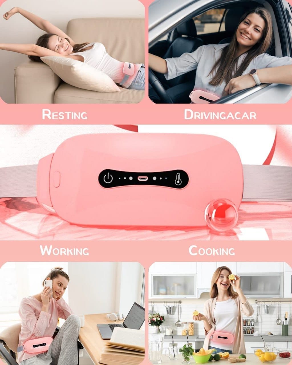 Portable Menstrual Belt and Massager